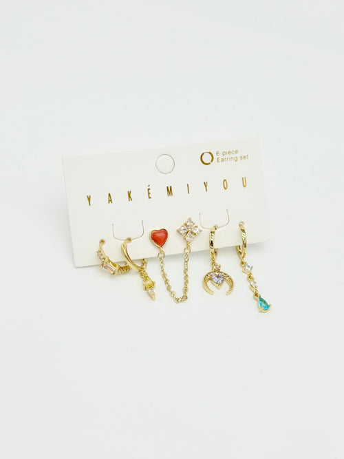 Vip 6'lı Set Küpe VS006