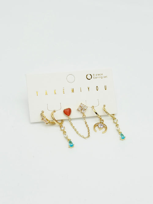 Vip 6'lı Set Küpe VS021