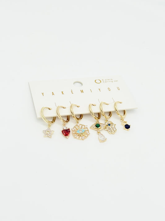 Vip 6'lı Set Küpe VS066